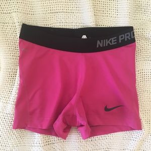 Pink Nike Pro Spandex